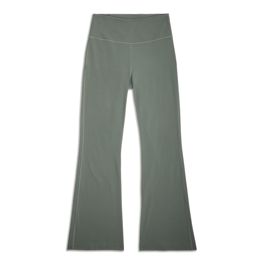 Ash Grey Flared Split Hem Sweatpants