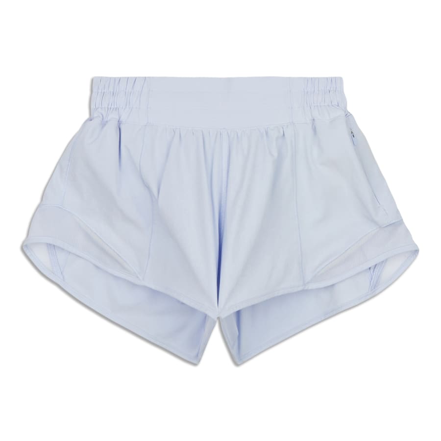 Lululemon Hotty Hot Low-rise Lined Shorts 4 In Pastel Blue