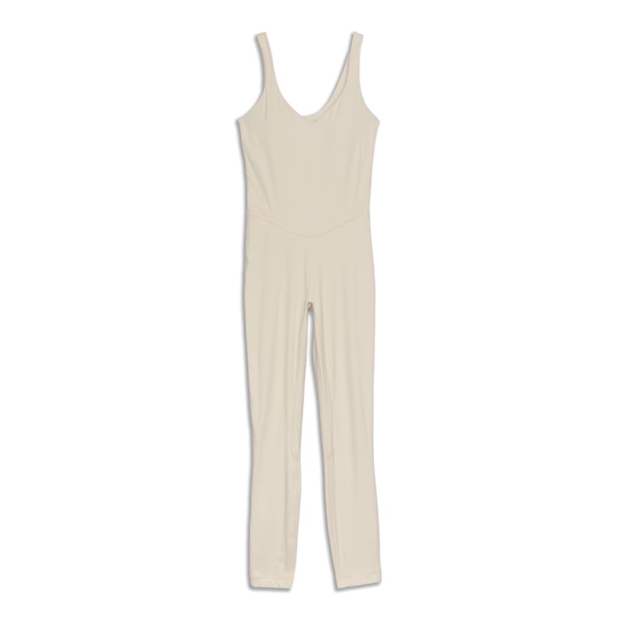 Lululemon Align Ribbed Bodysuit 25 - White Opal - lulu fanatics