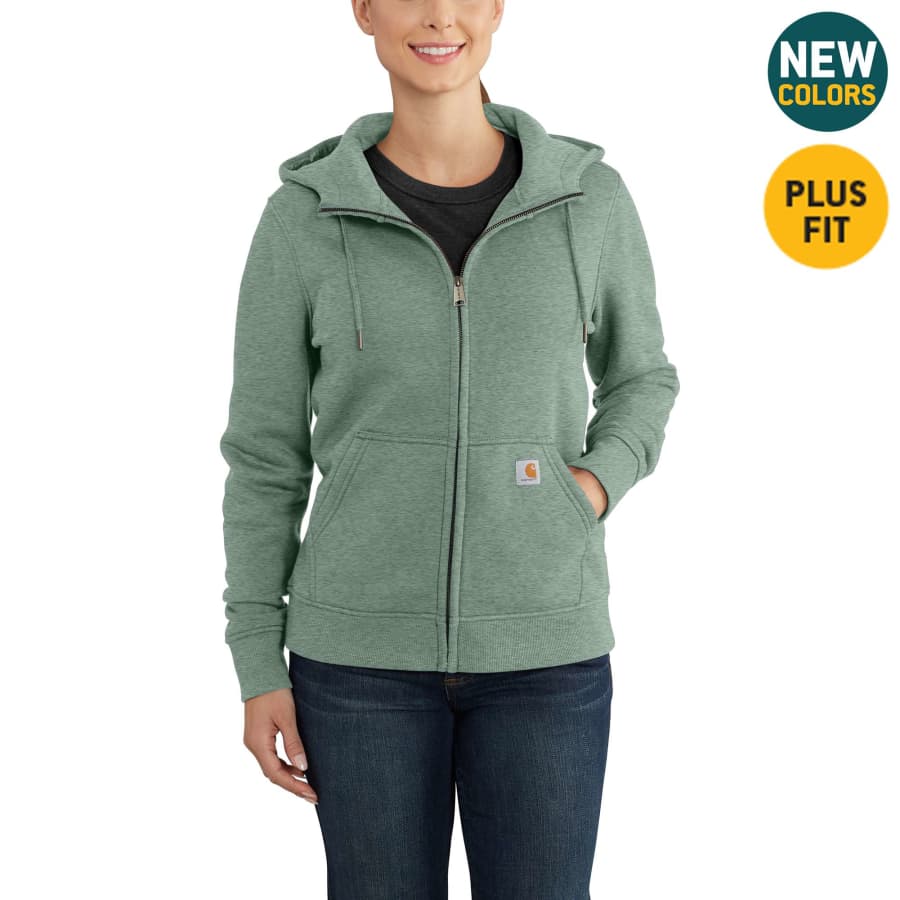 Used + Reworked Carhartt Women's Women's Relaxed Fit Midweight Full-Zip  Sweatshirt | Carhartt Reworked