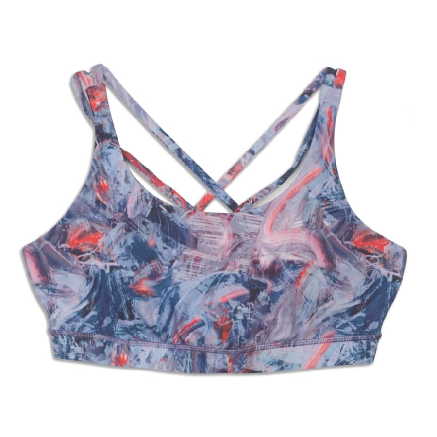 Lululemon Energy Bra W2AAES Women's Purple Strappy Size 10 Sports Bra -  Article Consignment