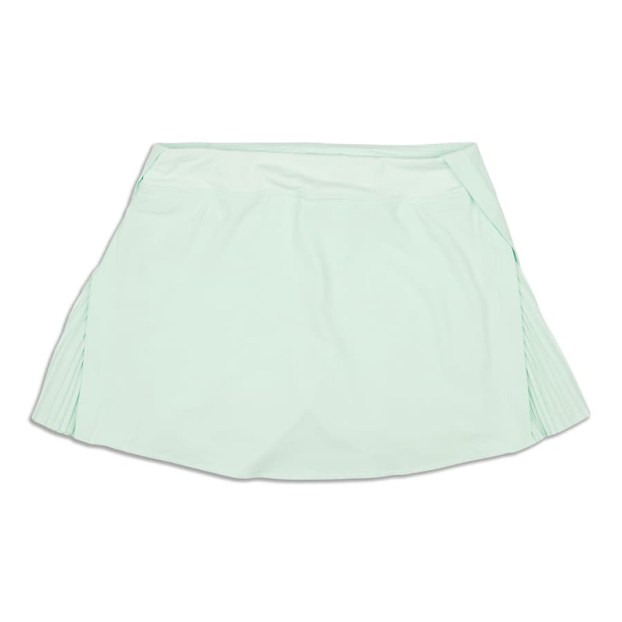 Tiered Pleats High-Rise Tennis Skirt
