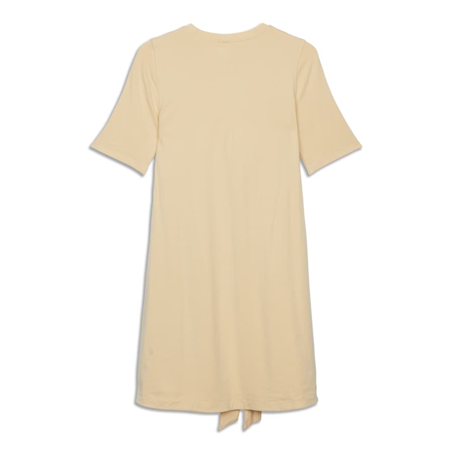 Lululemon athletica Cotton Wrap-Front T-Shirt Dress