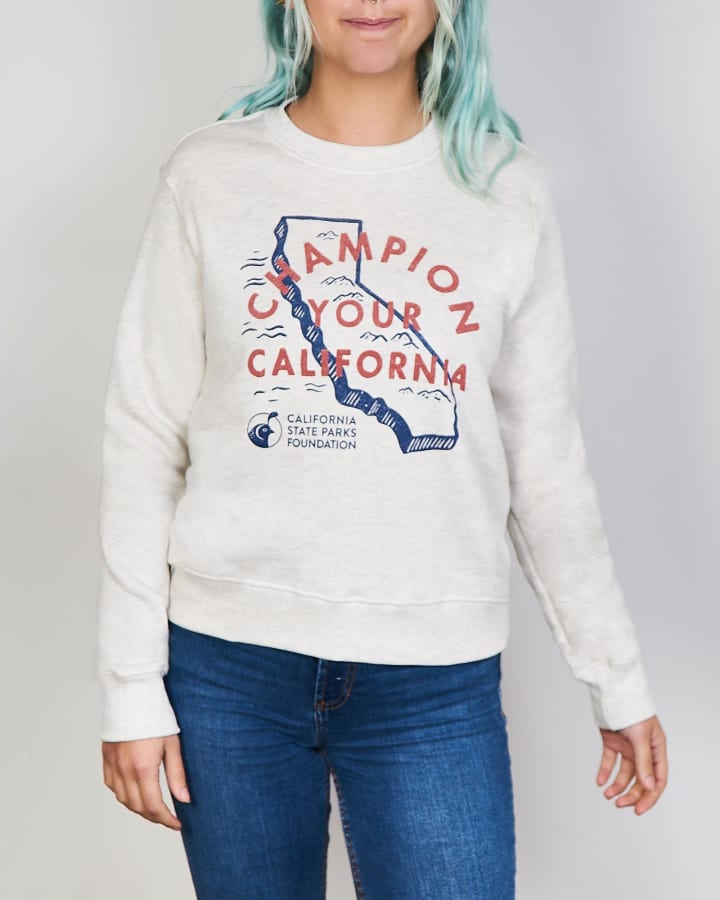 Used Parks Project Champion Your California Crew Sweatshirt