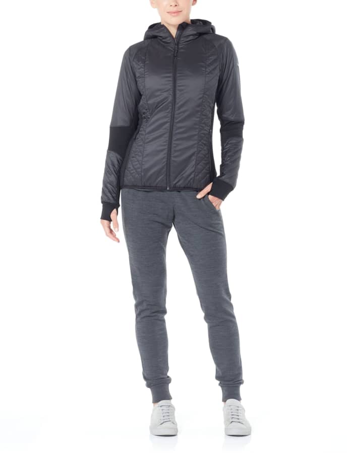 ICEBREAKER W's HELIX LS ZIP HOOD S ブラック Used Icebreaker MerinoLOFT Helix Zip Hood Jacket | REI Co-op
