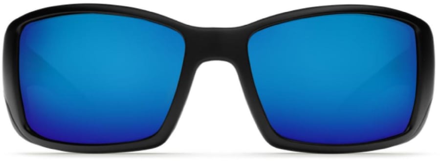 Costa Del Mar Blackfin Sunglasses - Matte Black/Blue Mirror