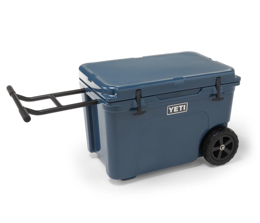 YETI Tundra Haul Wheeled Insulated Chest Cooler, Navy in the