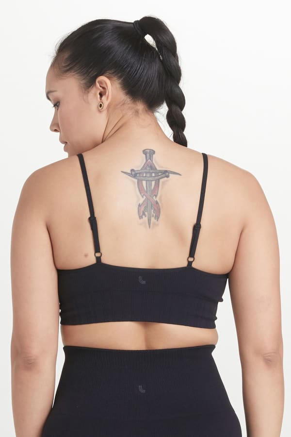 OISELLE Flyout Zip Bra Black