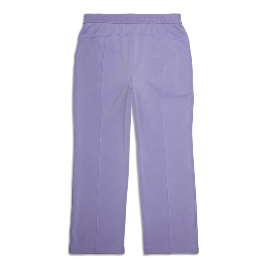 Lululemon Noir Crop Pant light grayish/purple Wide Leg Belted Tie Waist! 10