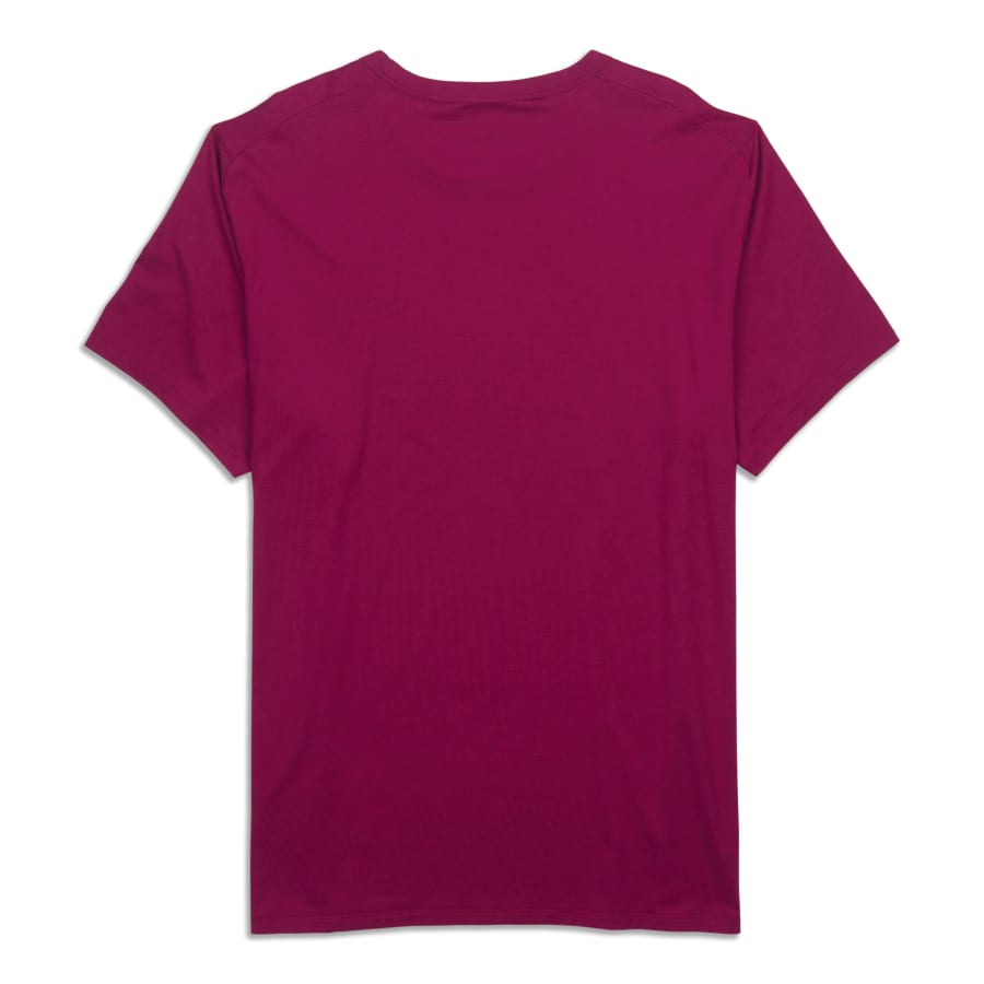 Lululemon Athletica Color Block Stripes Burgundy Active T-Shirt