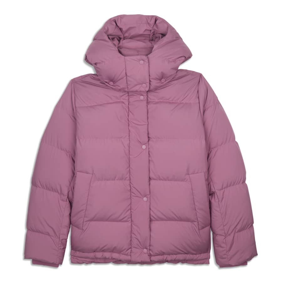 lululemon athletica, Jackets & Coats, Lululemon Wunder Puff Cropped Jacket  Pink Peony