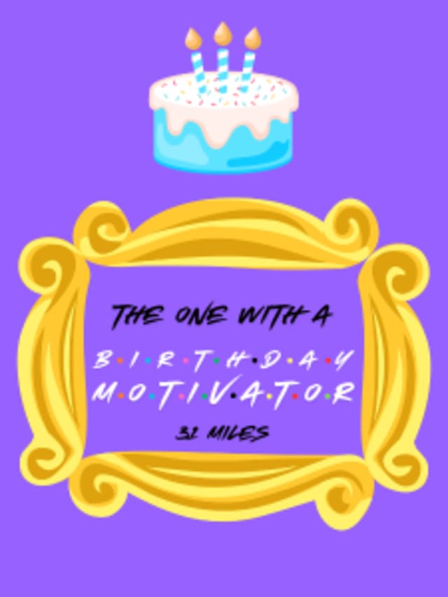 The One With a Birthday Motivator  card image