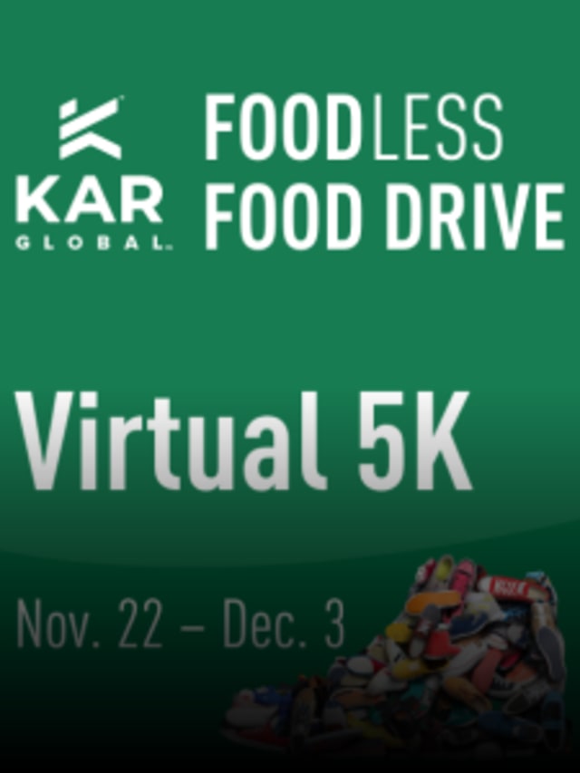 KAR Global Drive Out Hunger Giving Race card image