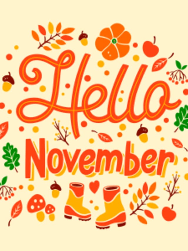 Hello, November card image