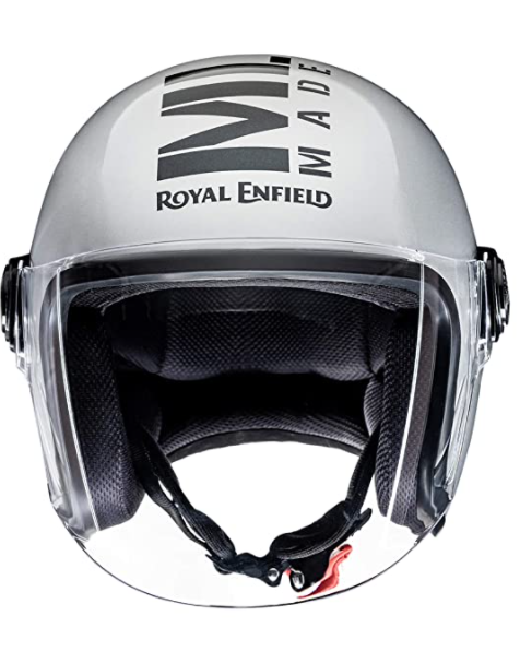 royal enfield helmet chrome