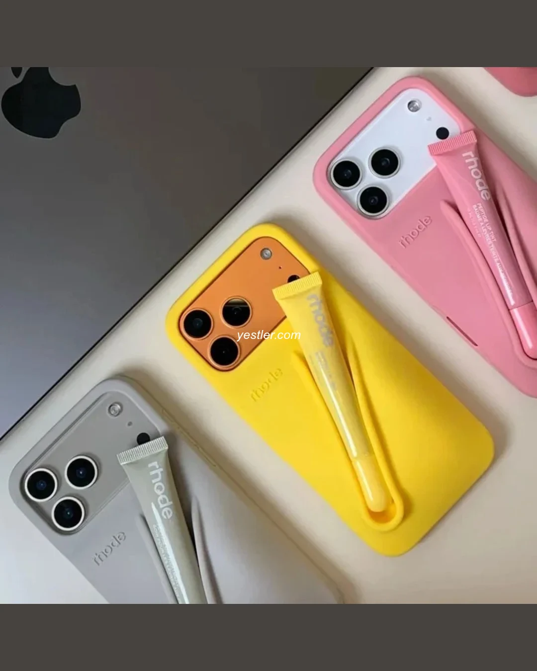 Rhode “Summer Lip Gloss” & 3D Silicone Case para iPhone - Imagem 2