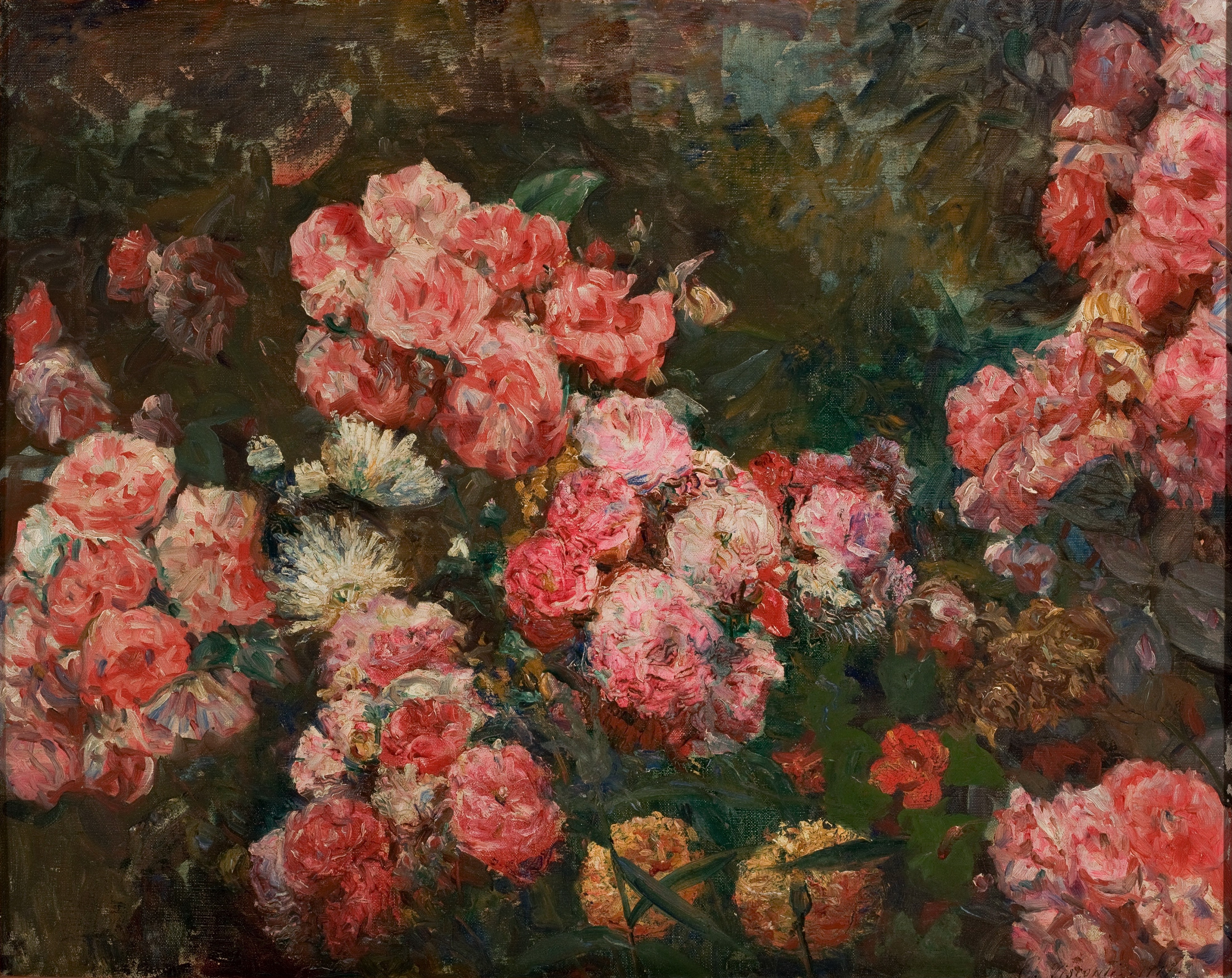 The work is a prime example of Visconti's impressionistic phase, focusing on capturing the play of light and vibrant color.
