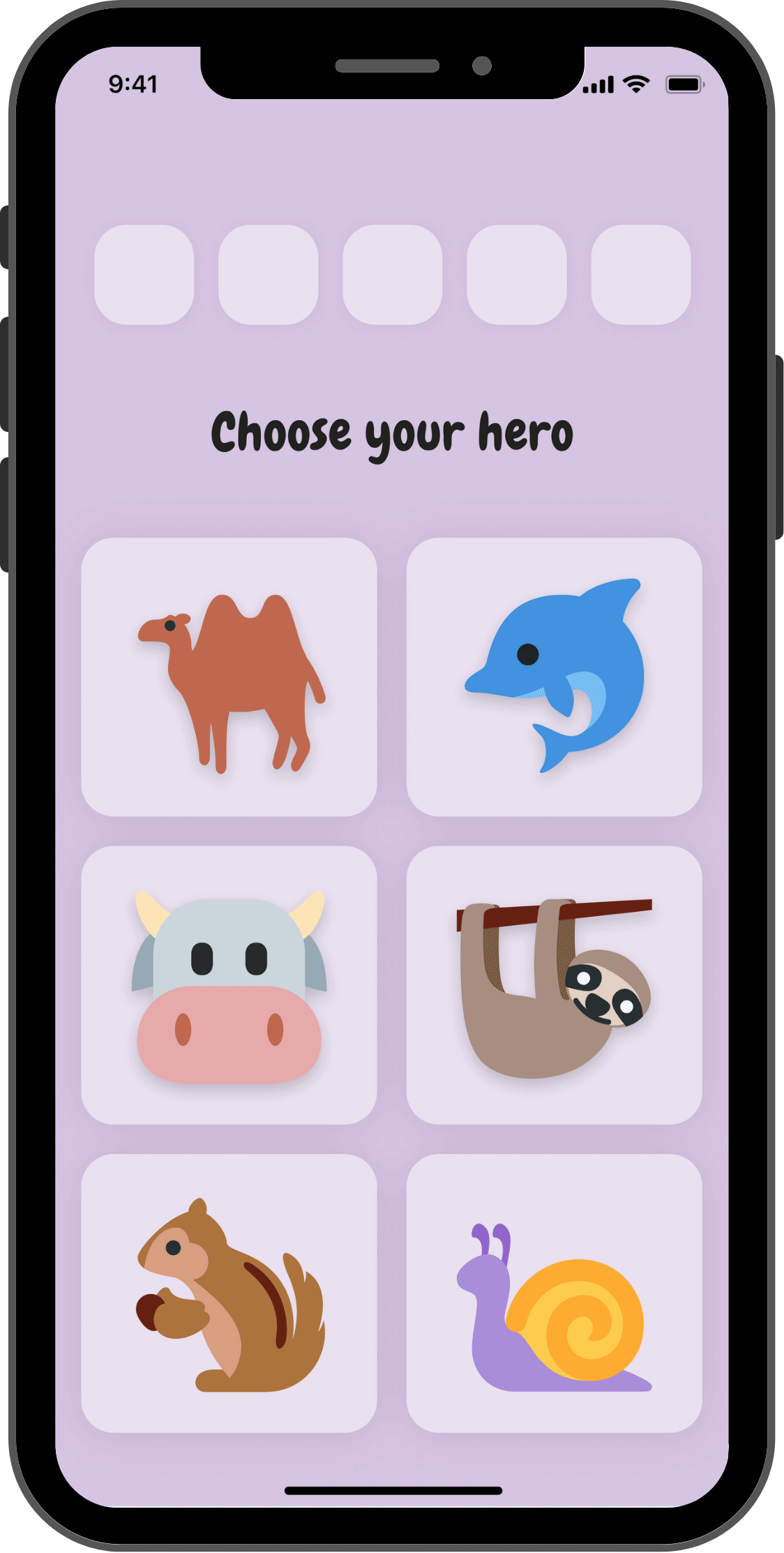 GIF animation of the story creation.