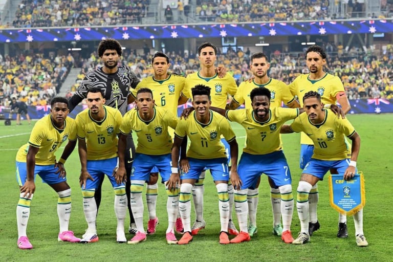 Brasil empata com Austrália e Ancelotti e Vini Jr. recebem as piores notas
