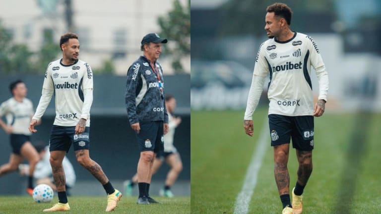 Neymar inicia transição física e deve retornar pelo Santos contra o Flamengo