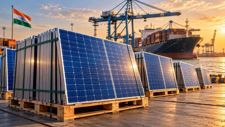 Índia busca novos mercados para energia solar após taxação severa nos Estados Unidos