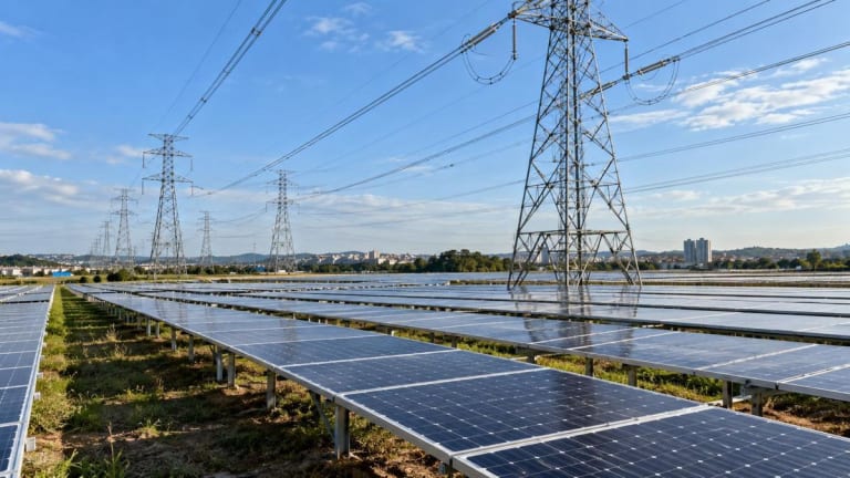 Teste no ABC valida painéis solares sob linhas de transmissão de energia