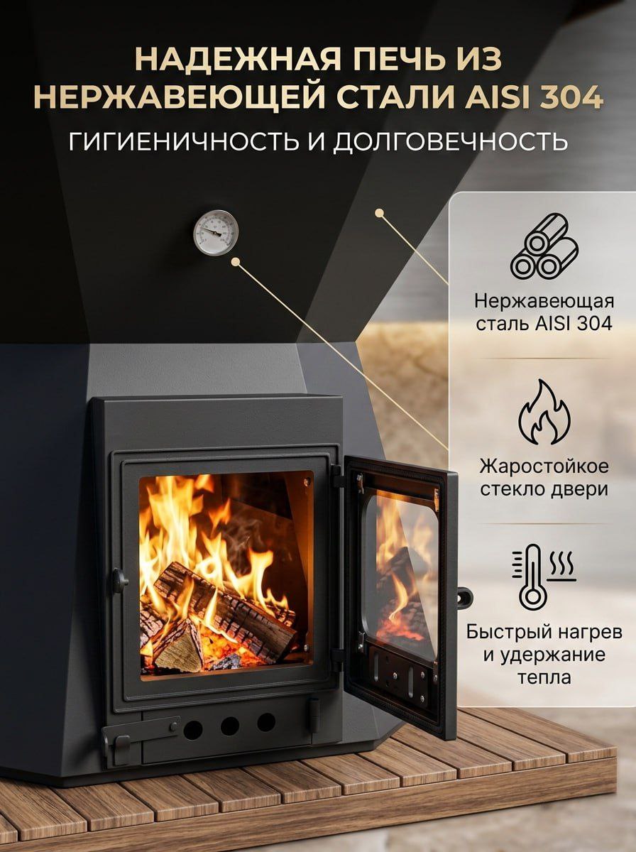 Печь из нержавеющей стали AISI 304
