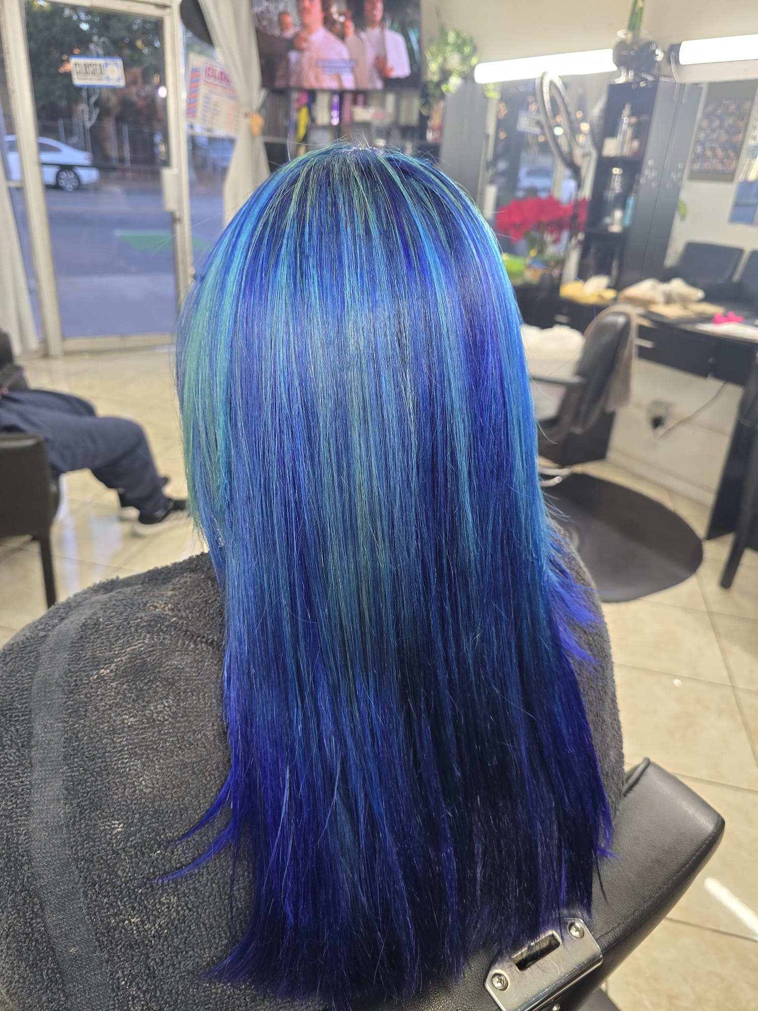 blue hair color