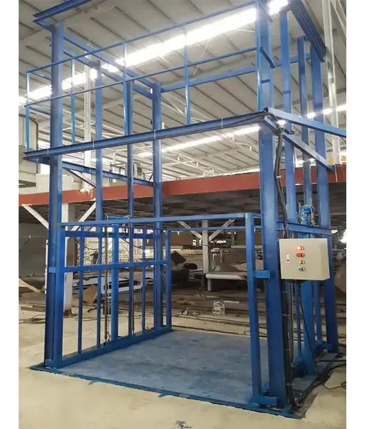 hydraulic Cargo Lift for Warehouse — Hydraulic cargo elevator supplied by Rivet in Ethiopia