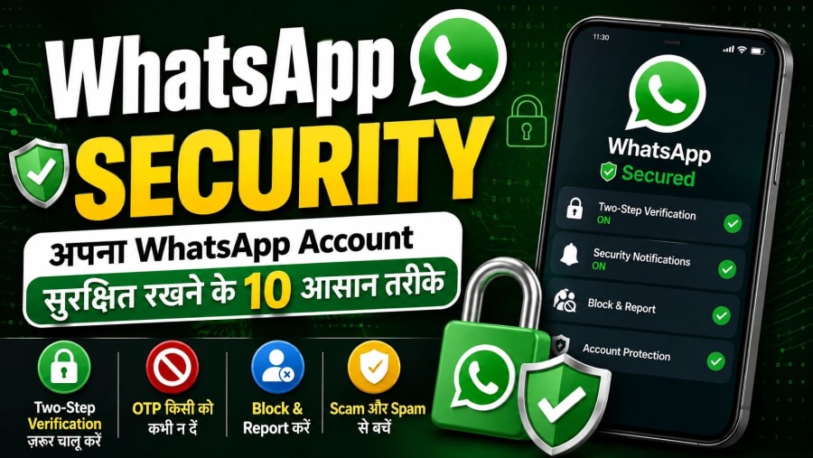 WhatsApp Security: अपना WhatsApp Account सुरक्षित रखने के 10 आसान तरीके