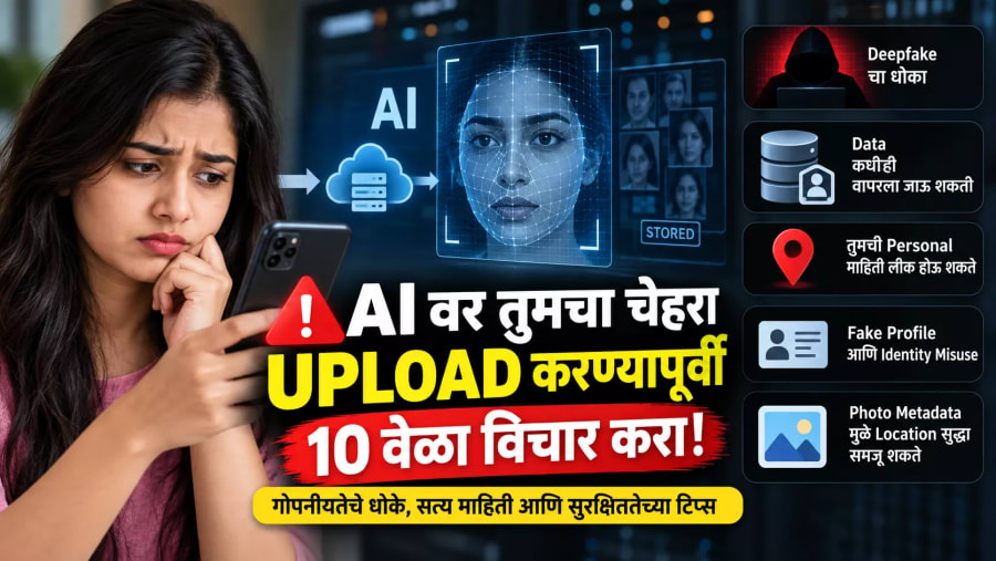 AI वर तुमचा चेहरा Upload करण्यापूर्वी 10 वेळा विचार करा! जाणून घ्या Privacy चे धोके