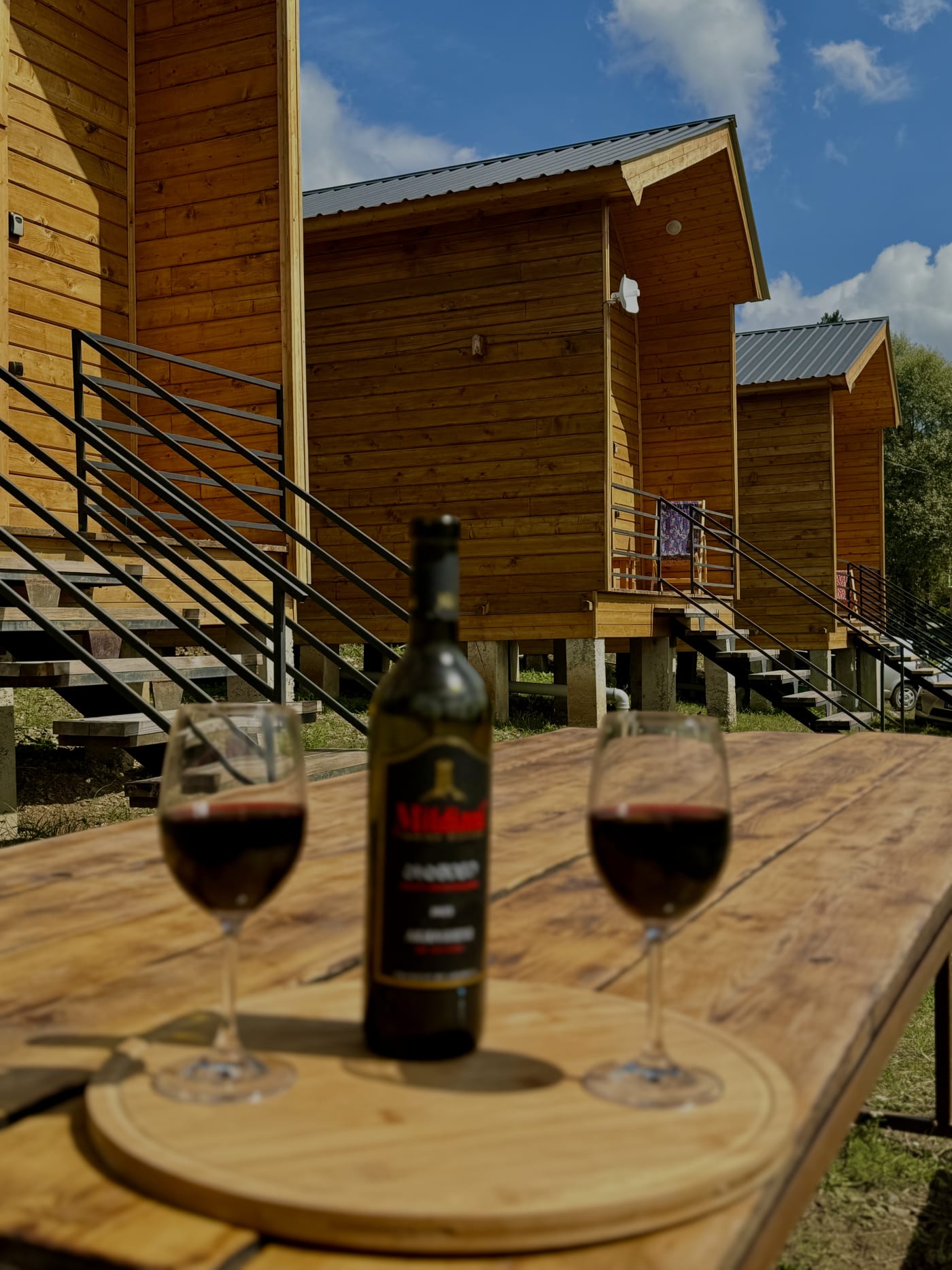 Sioni Hillside Cottages Exterior — Wooden Cabins Near Tbilisi
