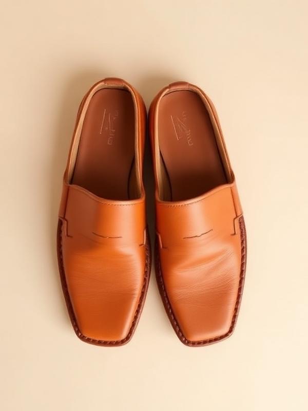 Babouches en cuir cousu main