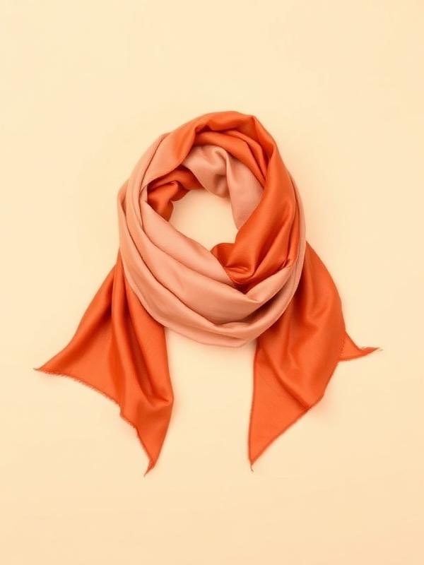 Foulard en soie dégradée