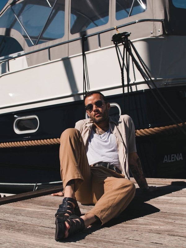 Pantalon chino sable