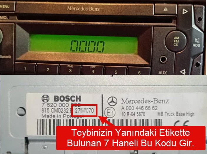 Mercedes-Benz Mercedes Axor&Atego Orijinal Teyp Görseli