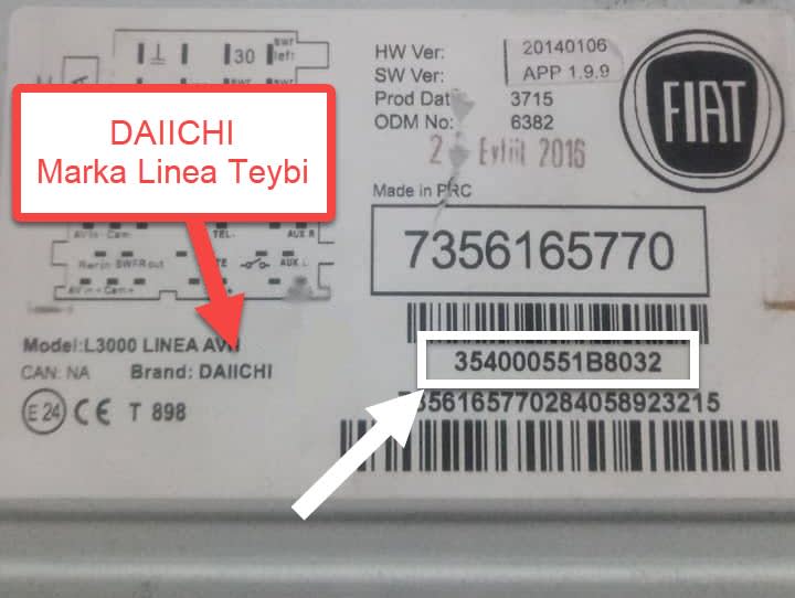 Fiat Fiat Linea Orijinal Teyp Görseli