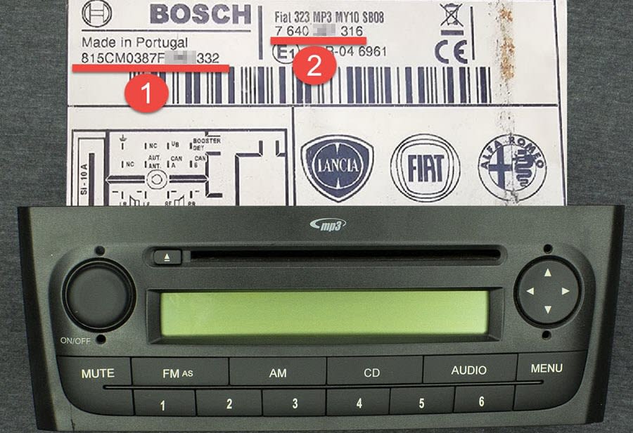Fiat Fiat Linea, Punto,Idea Orijinal Teyp Görseli