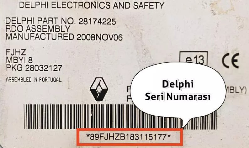 Renault Renault Deplhi Orijinal Teyp Görseli