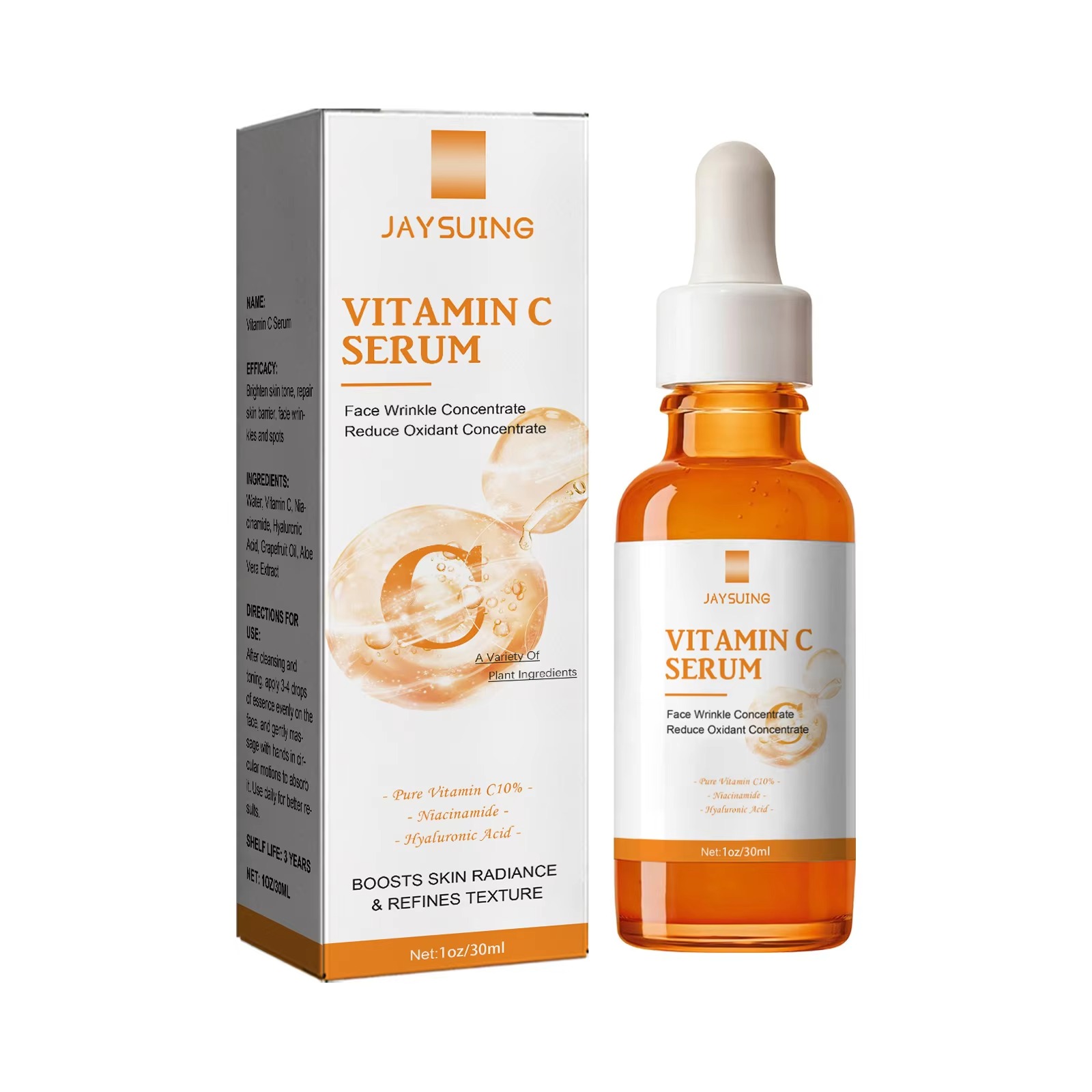 30ml Concentrated Serum Anti Aging Pure Retinol Vitamin B3 Vitamin C Niacinamide Serum Facial Essence Blue Copper Peptide Base