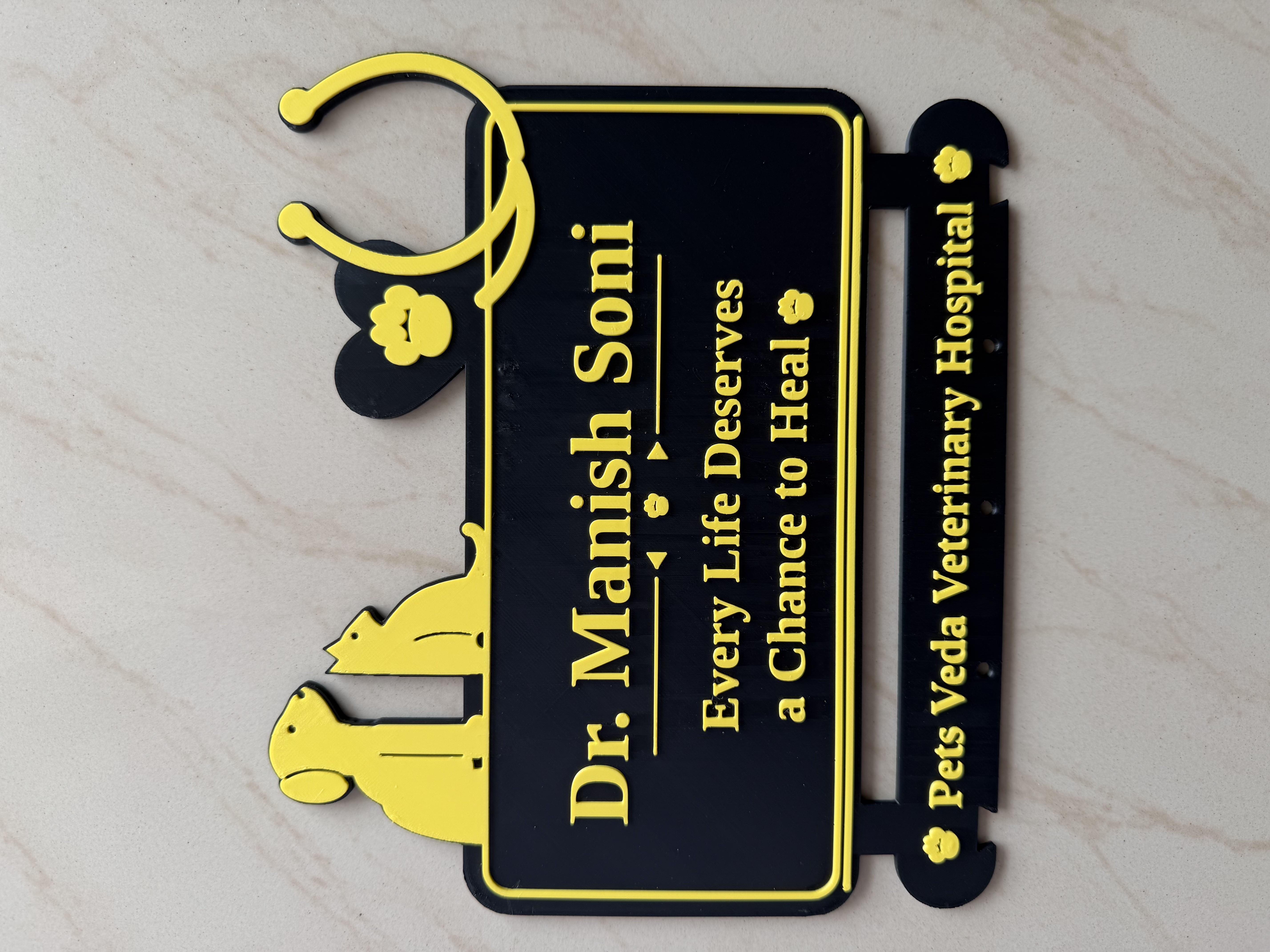 Doctor Desk Name Plate Personalized