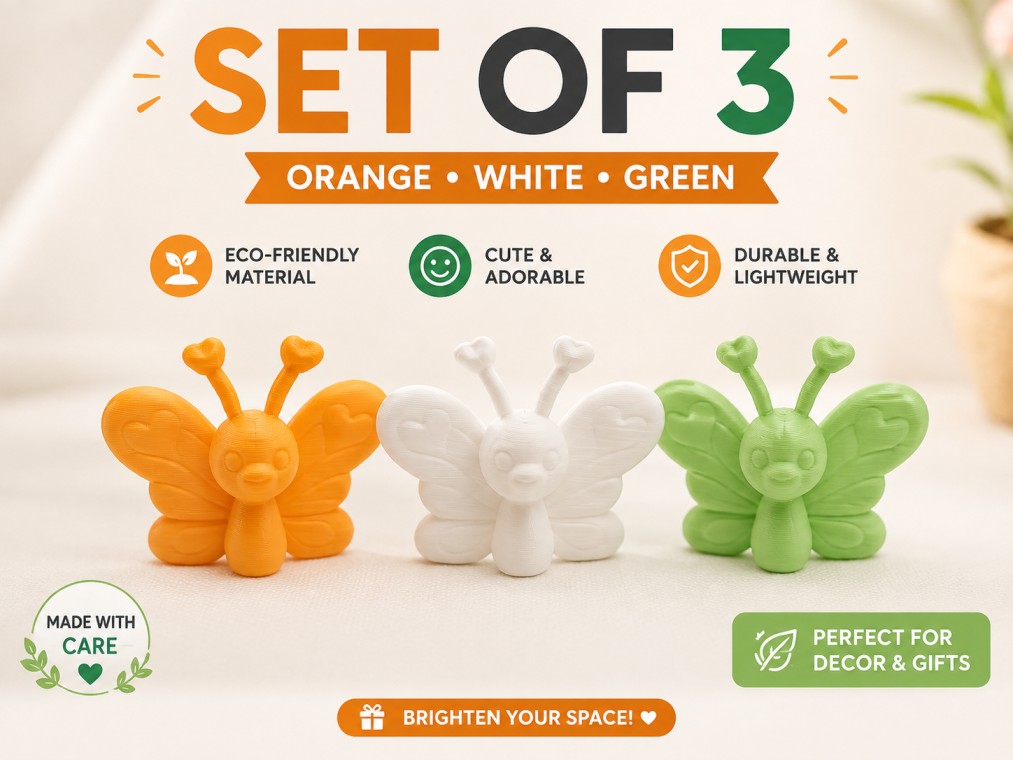 Cute Mini Butterfly set of 3