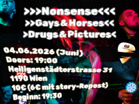 Event Image for Gays and Horses / Nonsense / Drugs & Pictures – LIVE Event Image for Gays and Horses / Nonsense / Drugs & Pictures – LIVE