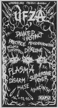 Event Image for U.F.Z.A #2 Day 2: PLASMA, Subversive Power, Disarm, Hyacinth, Hase