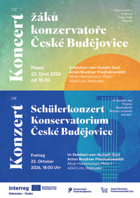 Event Image for „BRÜCKEN ZWISCHEN DEN SCHULEN“ | KONZERT DER STUDIERENDEN KONZERVATOŘ ČESKÉ BUDĚJOVICE | KOORDINATION FLORIAN SCHÖTZ