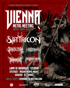 VIENNA METAL MEETING 2026 - Sa., 03.10.2026, 17:00 at Arena Wien, Baumgasse 80, 1030 Wien, Österreich