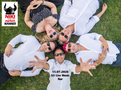 Niki ＆ die starken Männer – LIVE - Thu, Jul 15, 2027, 19:00 at G5 - Live Music Bar, Heiligenstädter Straße 31, 1190 Wien, Österreich