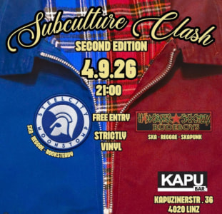 SUBCULTURE CLASH: Steelcity Moonstomp X Hangover Society - Today, 21:00 at KAPU, Kapuzinerstraße 36, 4021 Linz, Österreich
