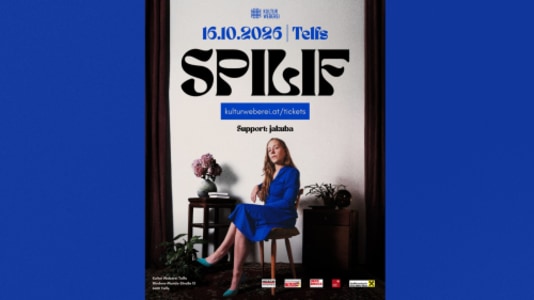 SPILIF in Telfs | Support: Jakuba - Fri, Oct 16, 2026, 20:00 at Kultur Weberei Telfs, Niedere-Munde-Straße 13, 6410 Telfs, Österreich