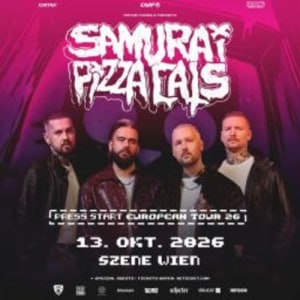 samurai pizza cats - Tue, Oct 13, 2026, 20:00 at Szene Wien, Hauffgasse 26, 1010 Wien, Österreich
